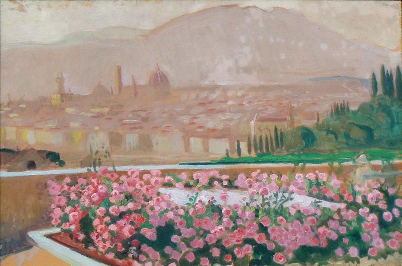 "Vue de Florence depuis San Miniato", 1931, Collection particulière